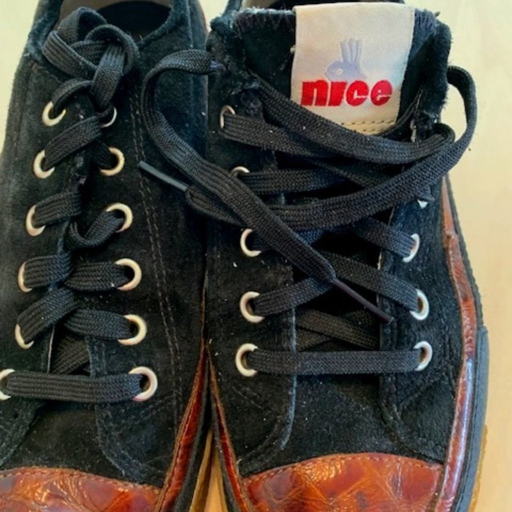 NICE Brand Suede and Leather Sneakers
